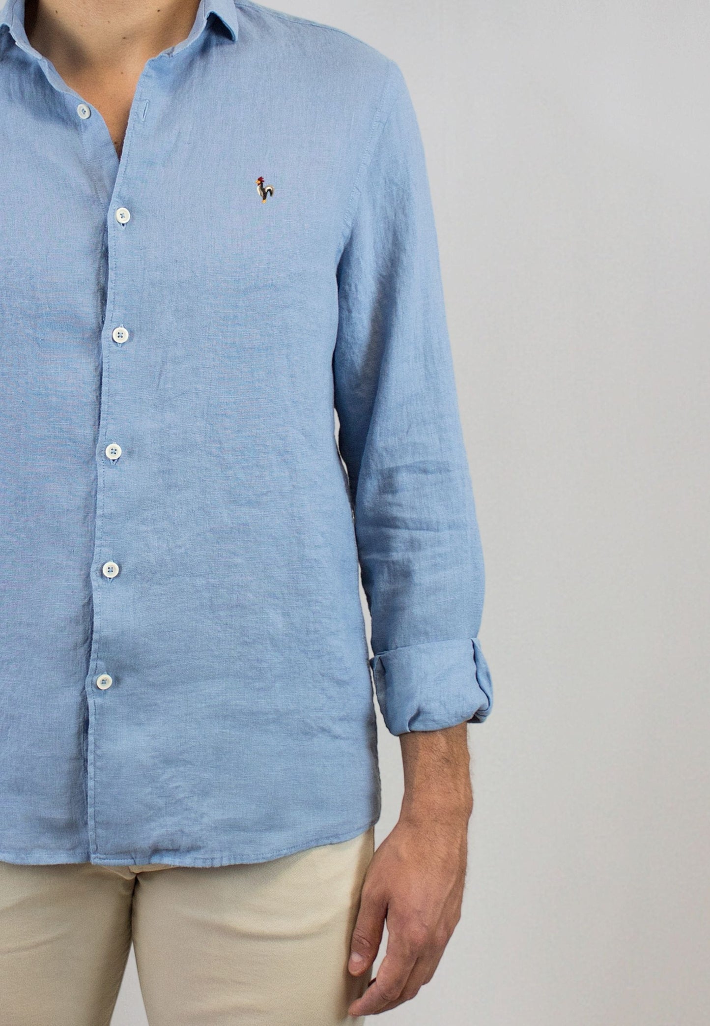 Pink gingham shirt