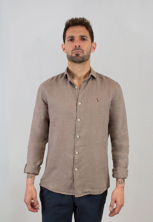 Pink gingham shirt