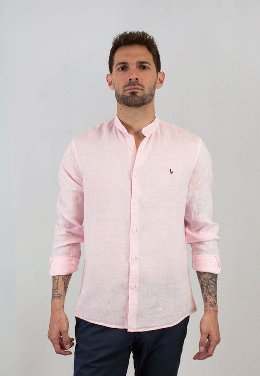 Pink gingham shirt