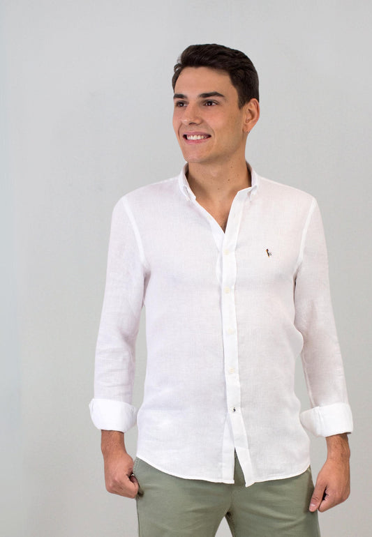 Pink gingham shirt