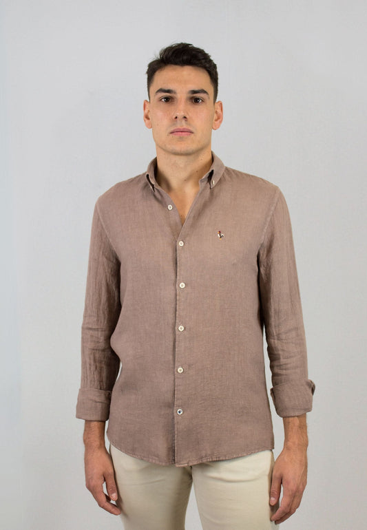 Pink gingham shirt