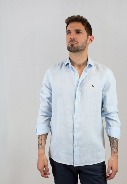 Pink gingham shirt