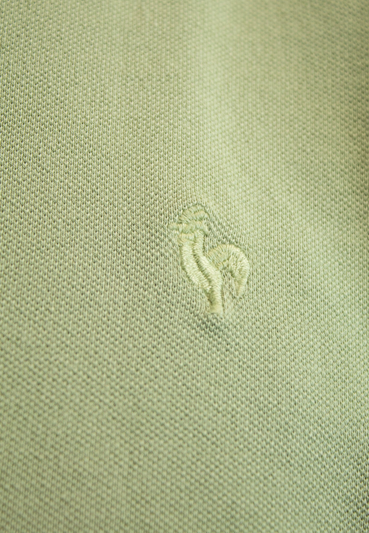 Polo al tono verde de manga corta