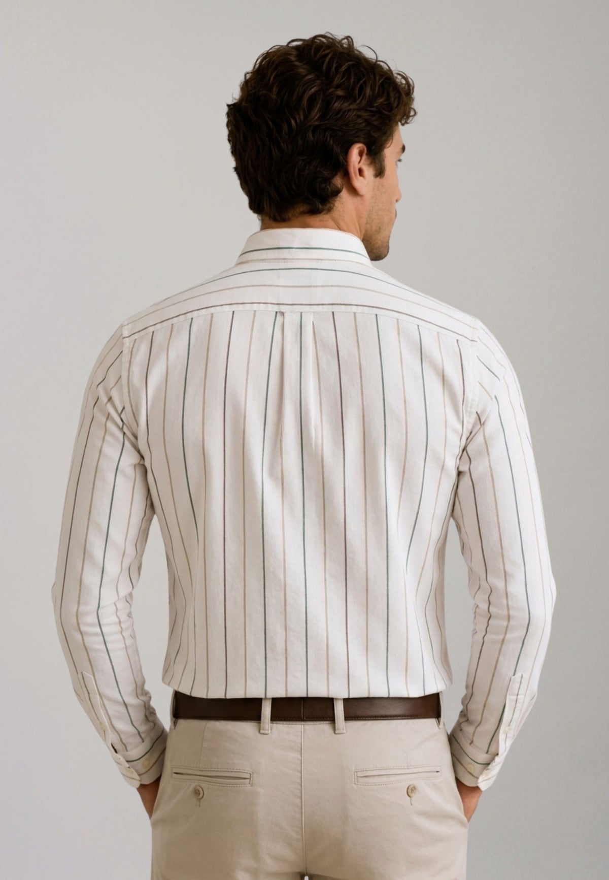 Chemise Oxford délavée bleu clair