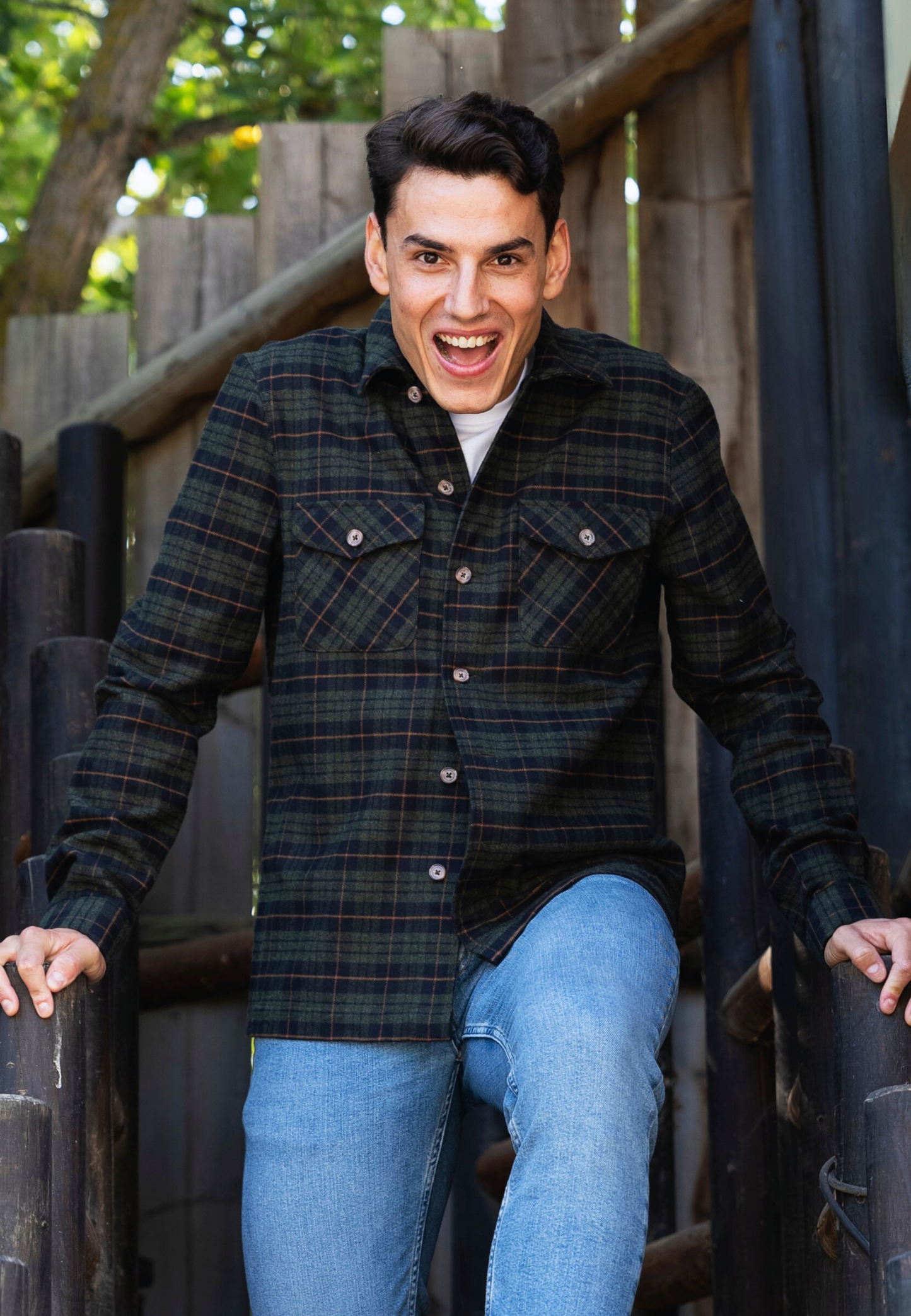 Pink striped oxford shirt