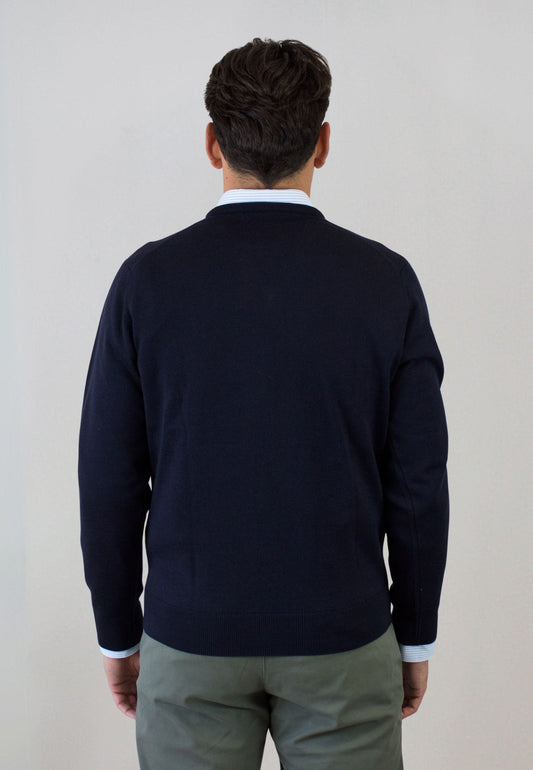 Jersey de pico marino con lana
