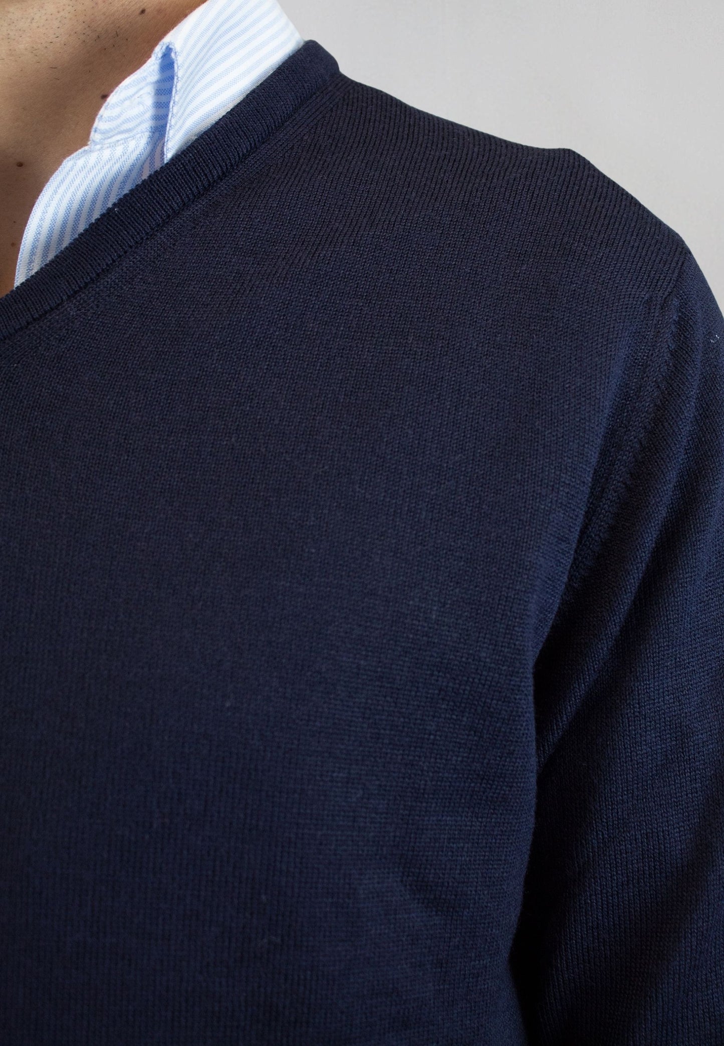 Jersey de pico marino con lana