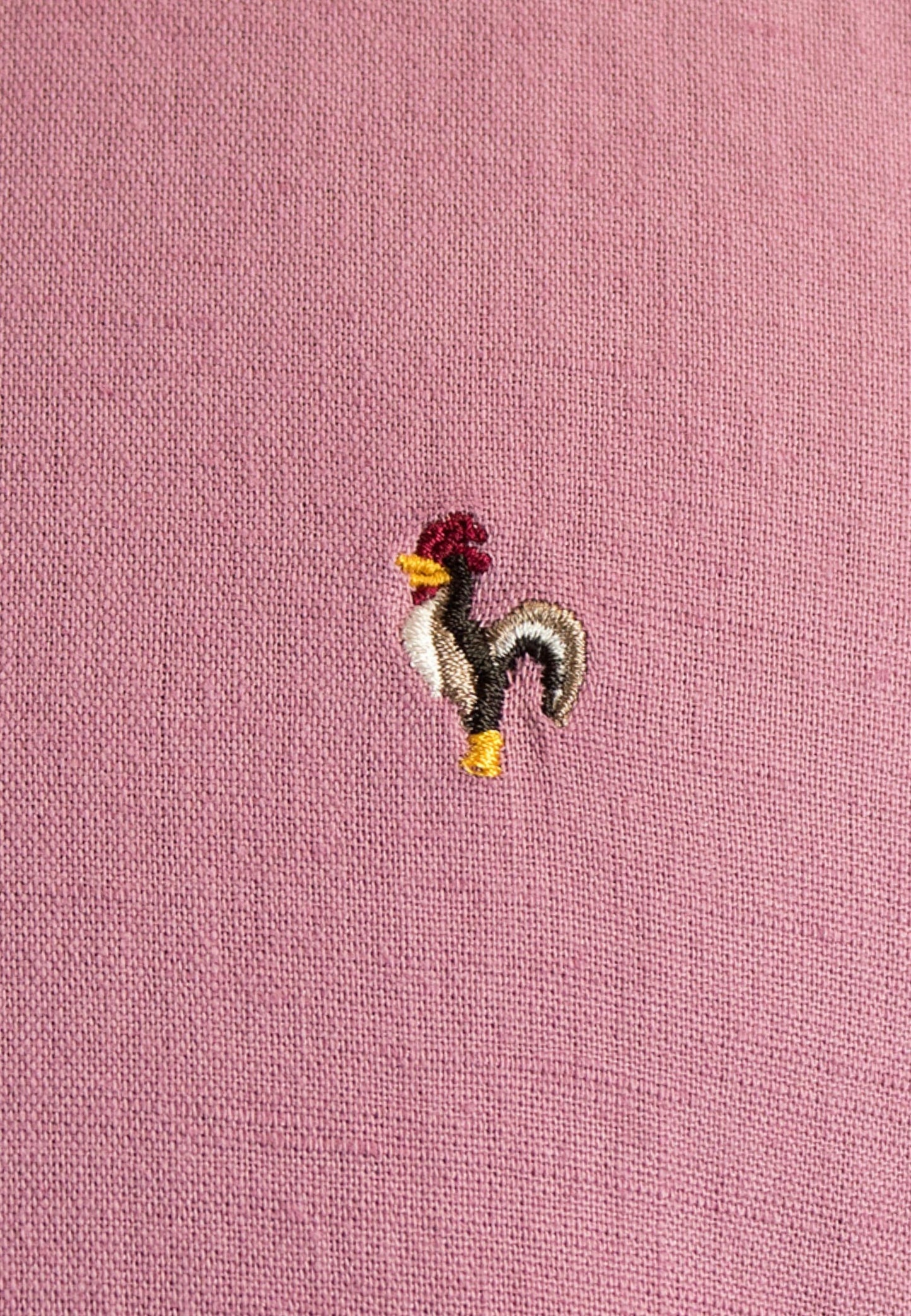 Polera de lino burgundi tres botones