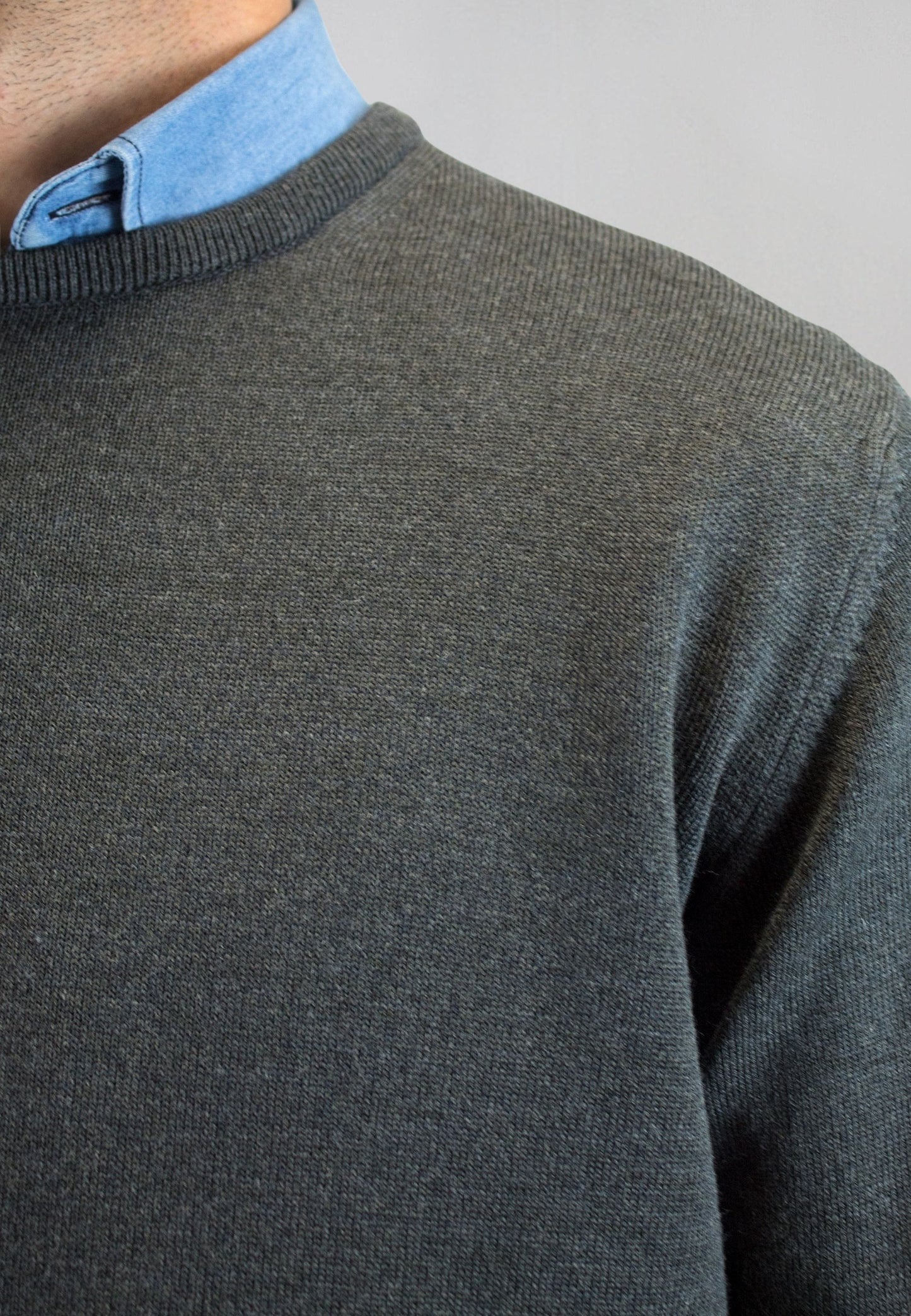 Jersey gris marengo con lana