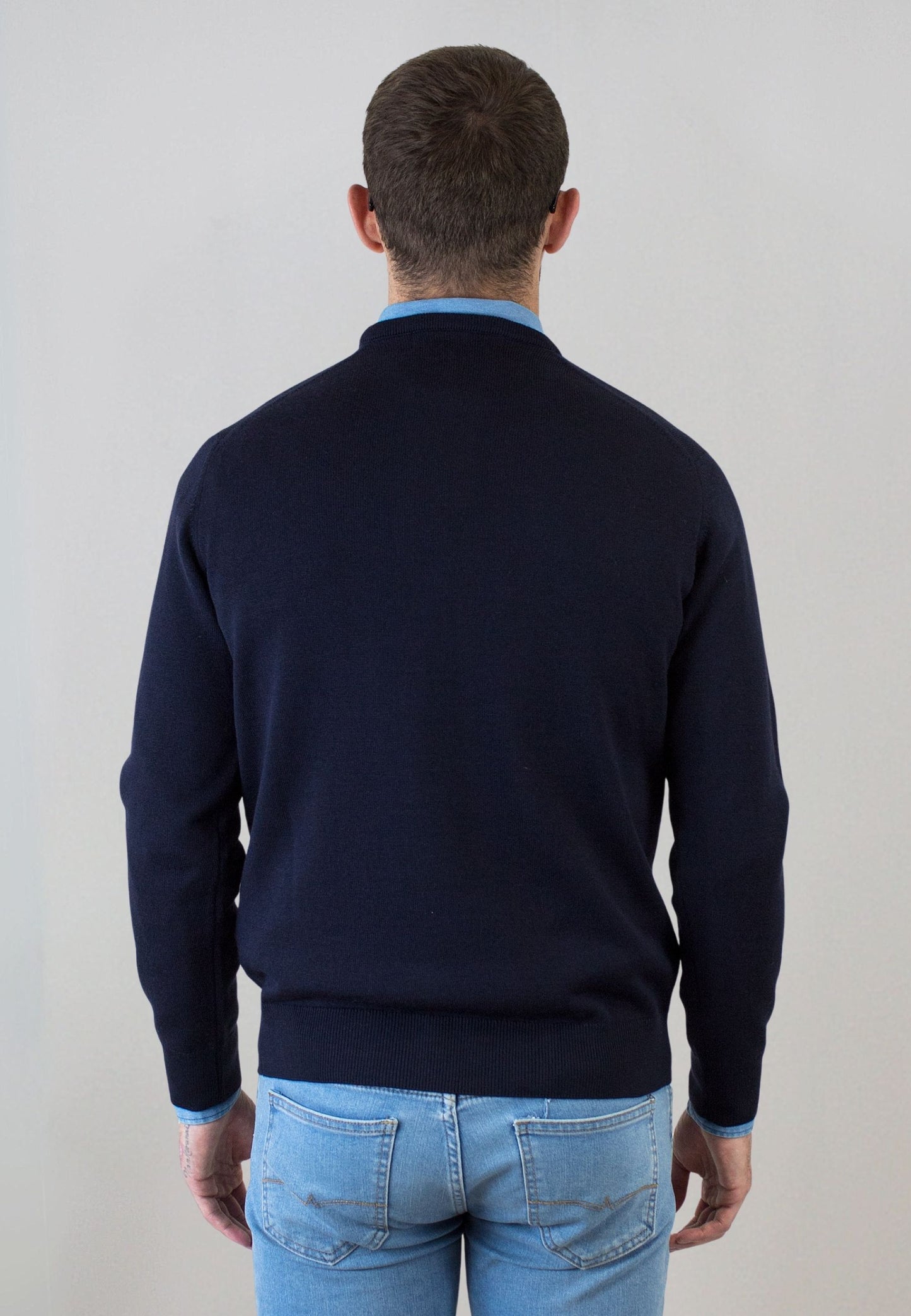 Jersey marino con lana