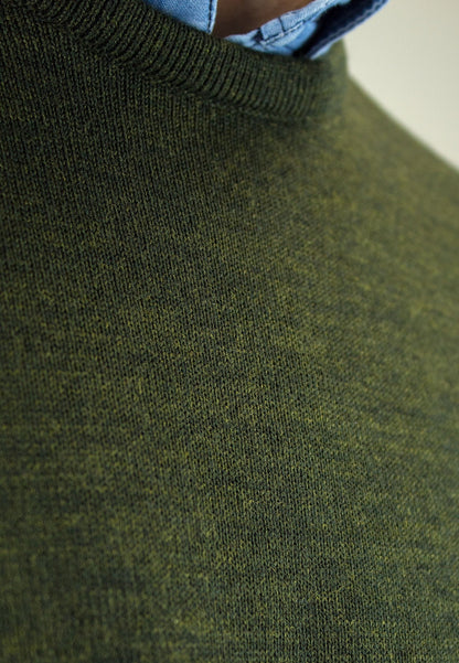 Jersey verde con lana