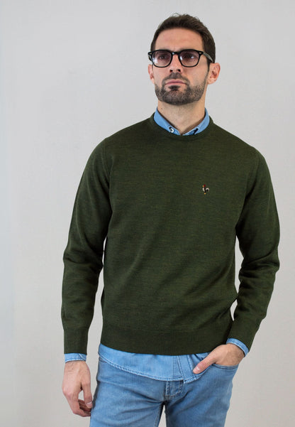 Jersey verde con lana