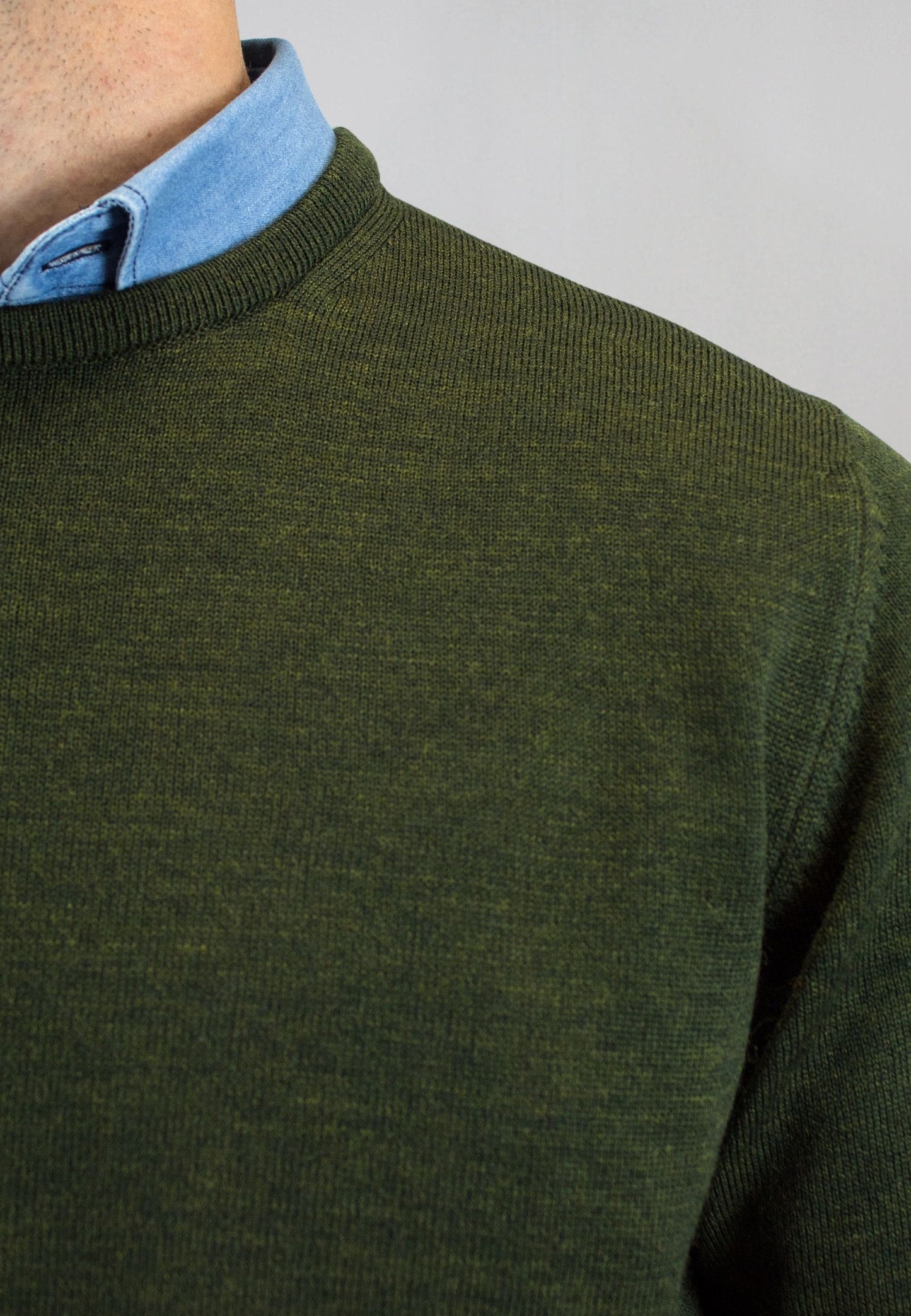 Jersey verde con lana