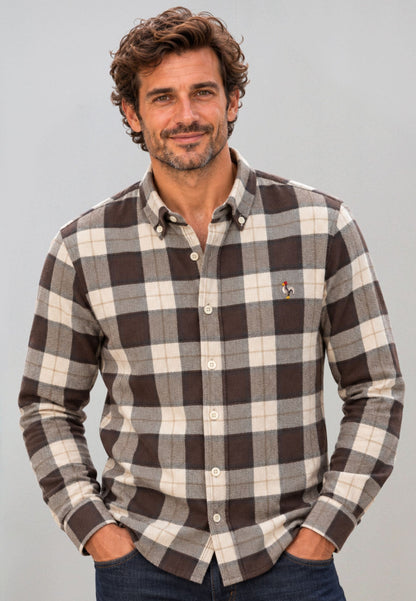 Chemise Oxford à rayures roses