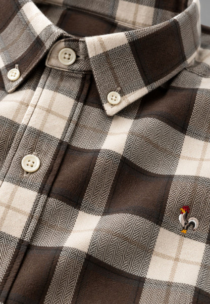 Chemise Oxford à rayures roses