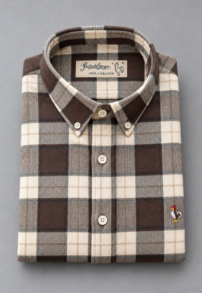 Chemise Oxford à rayures roses