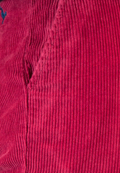 Pantalón chino de pana fucsia hombre