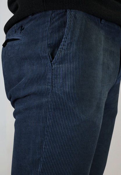 Men's black elasticated chino pants