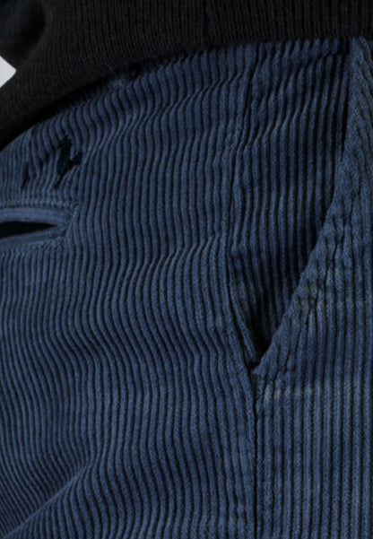 Men's black elasticated chino pants