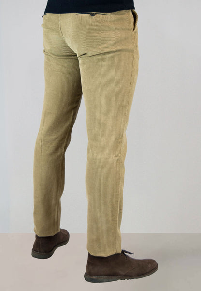 Men's black elasticated chino pants