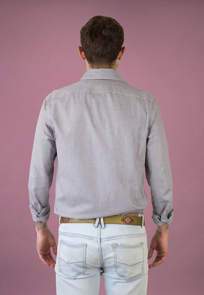 Pink striped oxford shirt