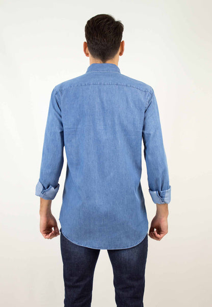 Tejido denim bleached 100% algodón