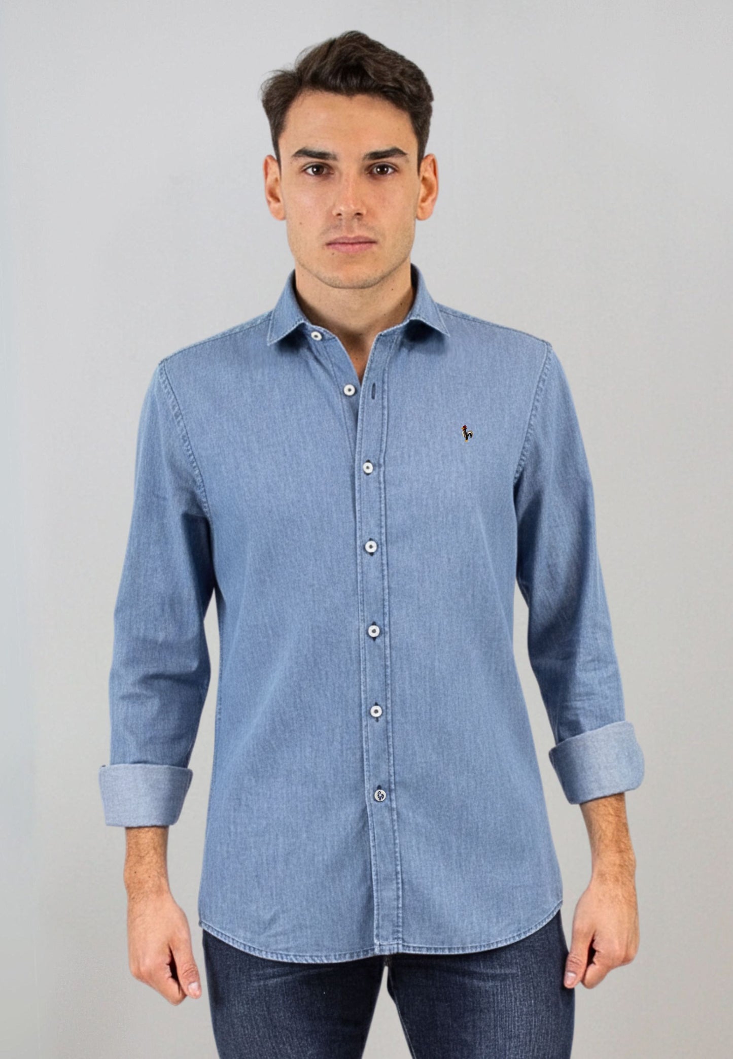 Tejido denim bleached 100% algodón