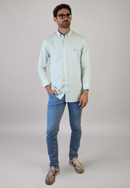 Light blue washed oxford shirt