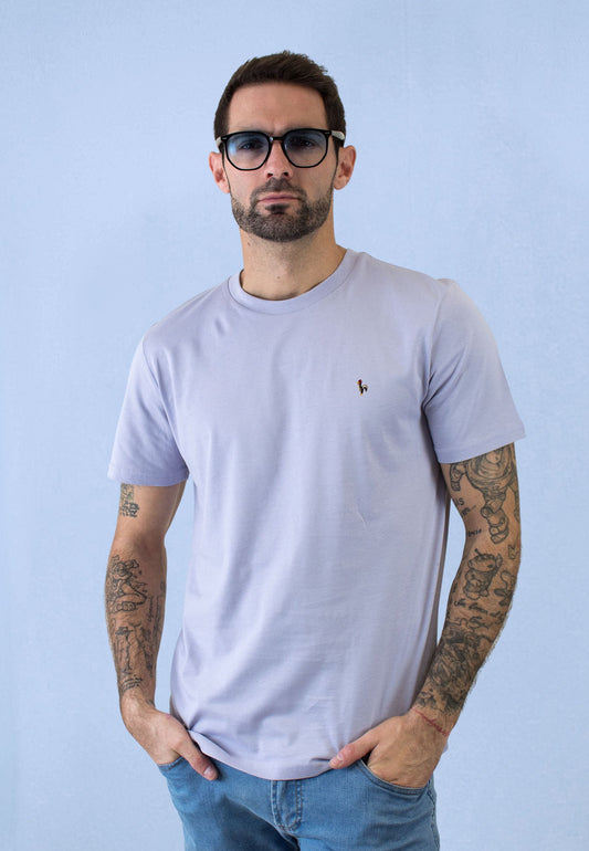 Navy short-sleeved T-shirt
