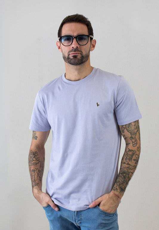 Camiseta lila de manga corta