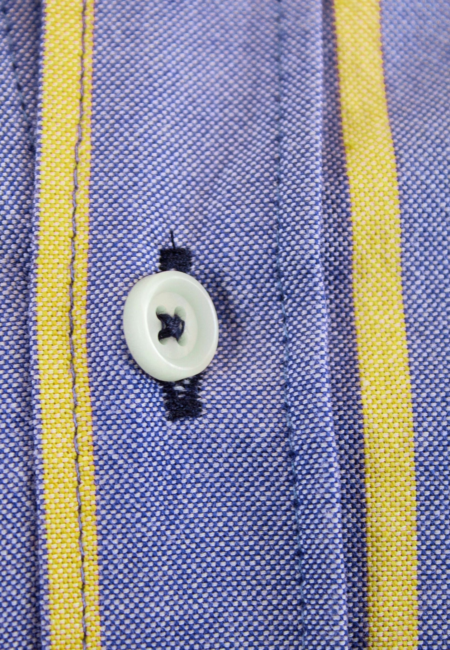 Camisa oxford lavado raya amarilla