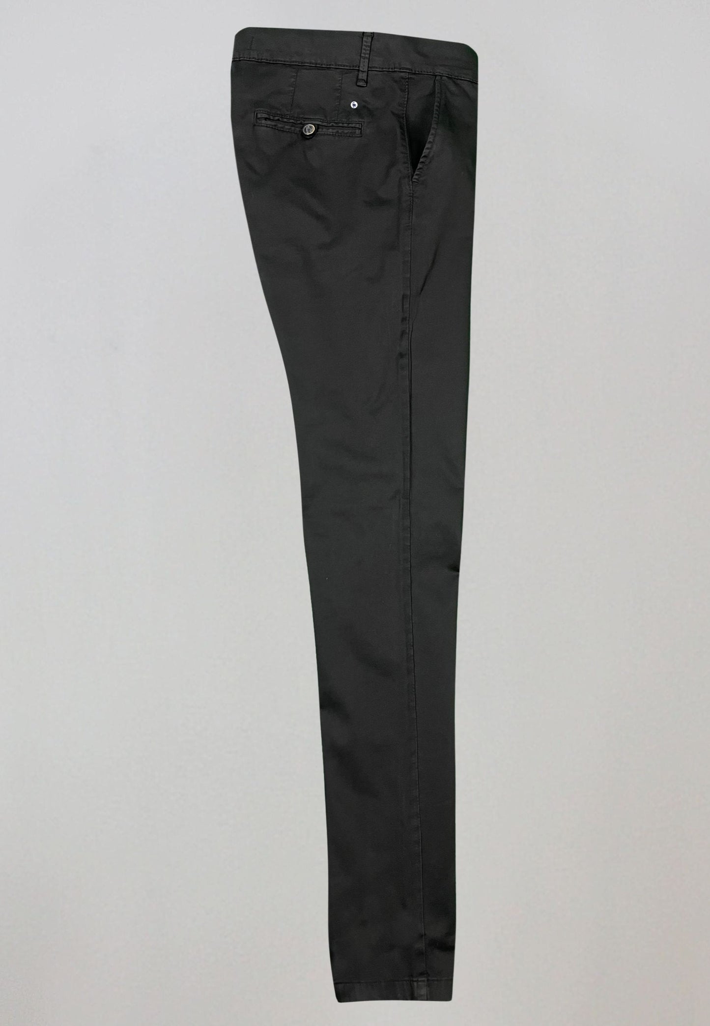 Men's black elasticated chino pants