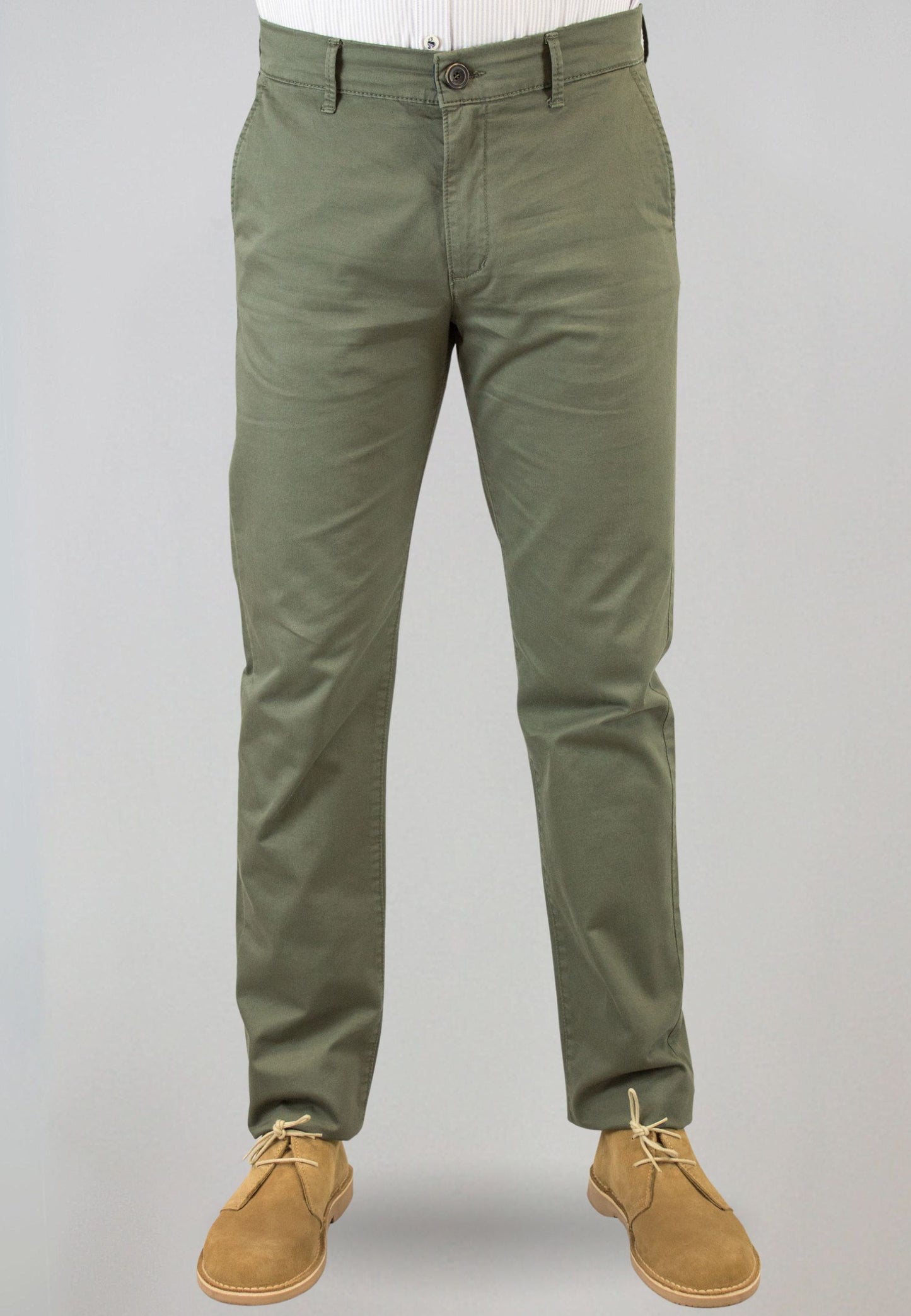 Men's black elasticated chino pants