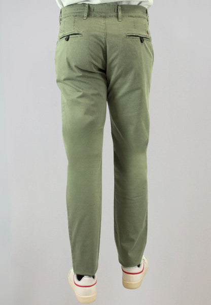 Men's black elasticated chino pants