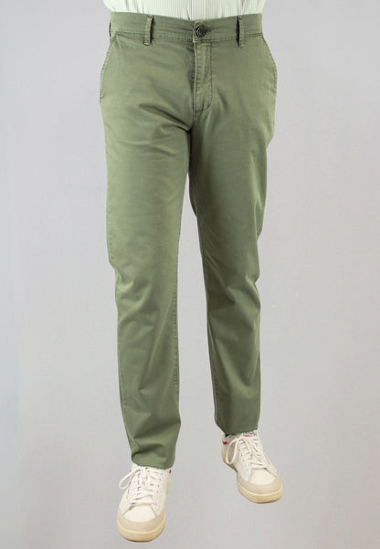 Men's black elasticated chino pants