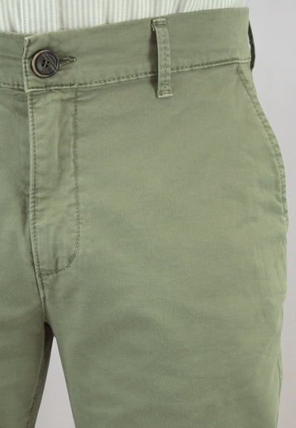 Men's black elasticated chino pants