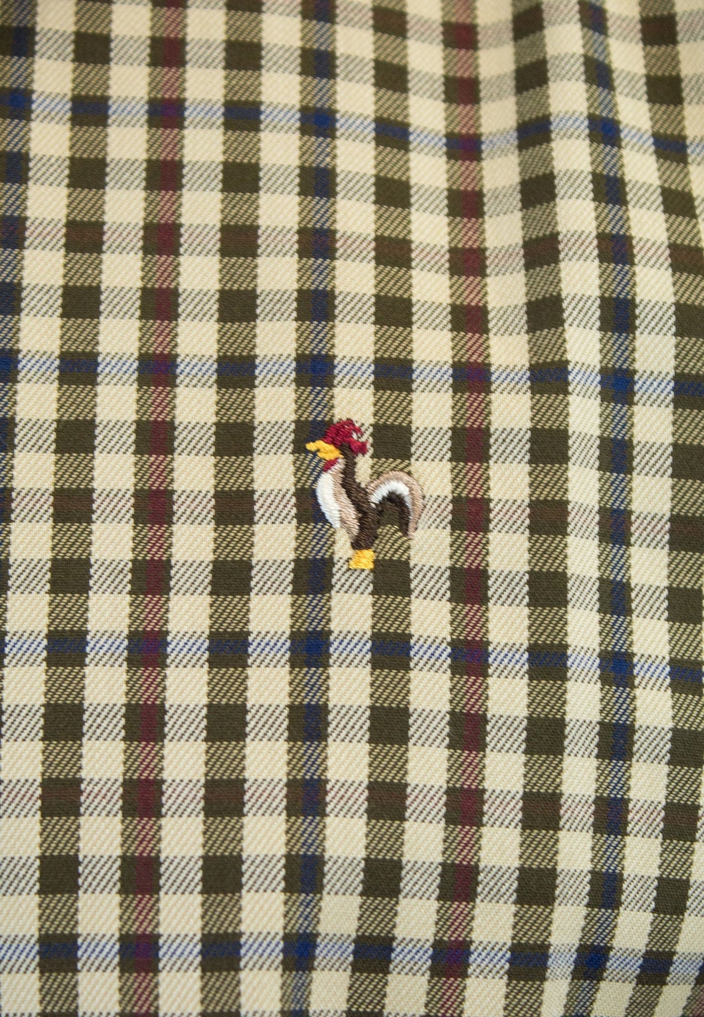 Camisa de cuadro en tonos marrones