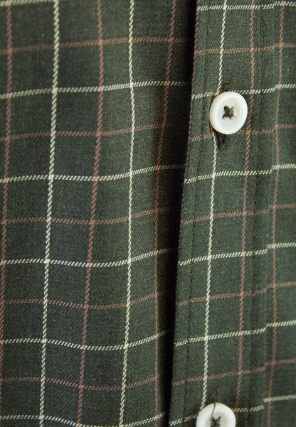Camisa de cuadro en tonos verdes