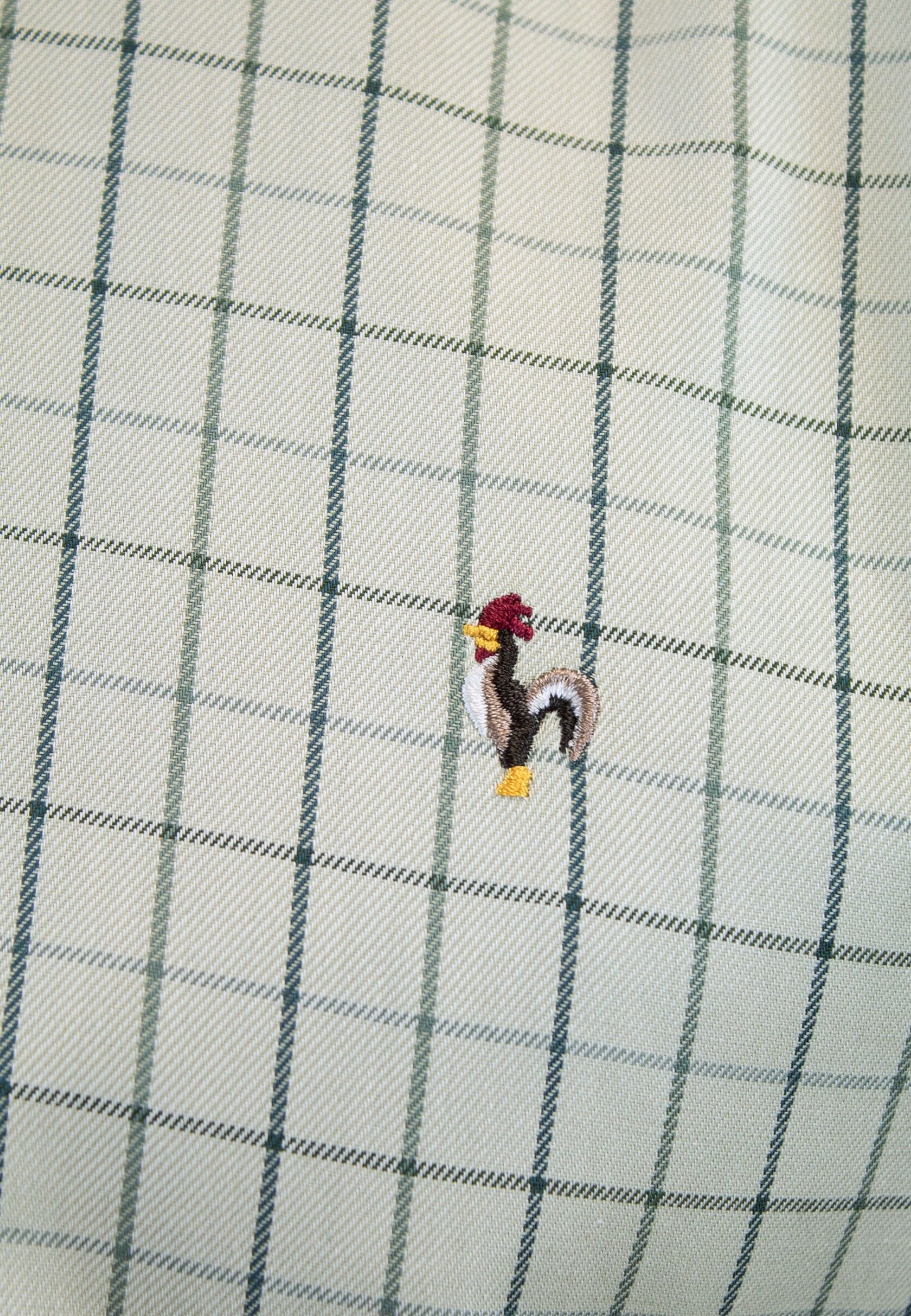 Camisa de cuadro en tonos verdes claros