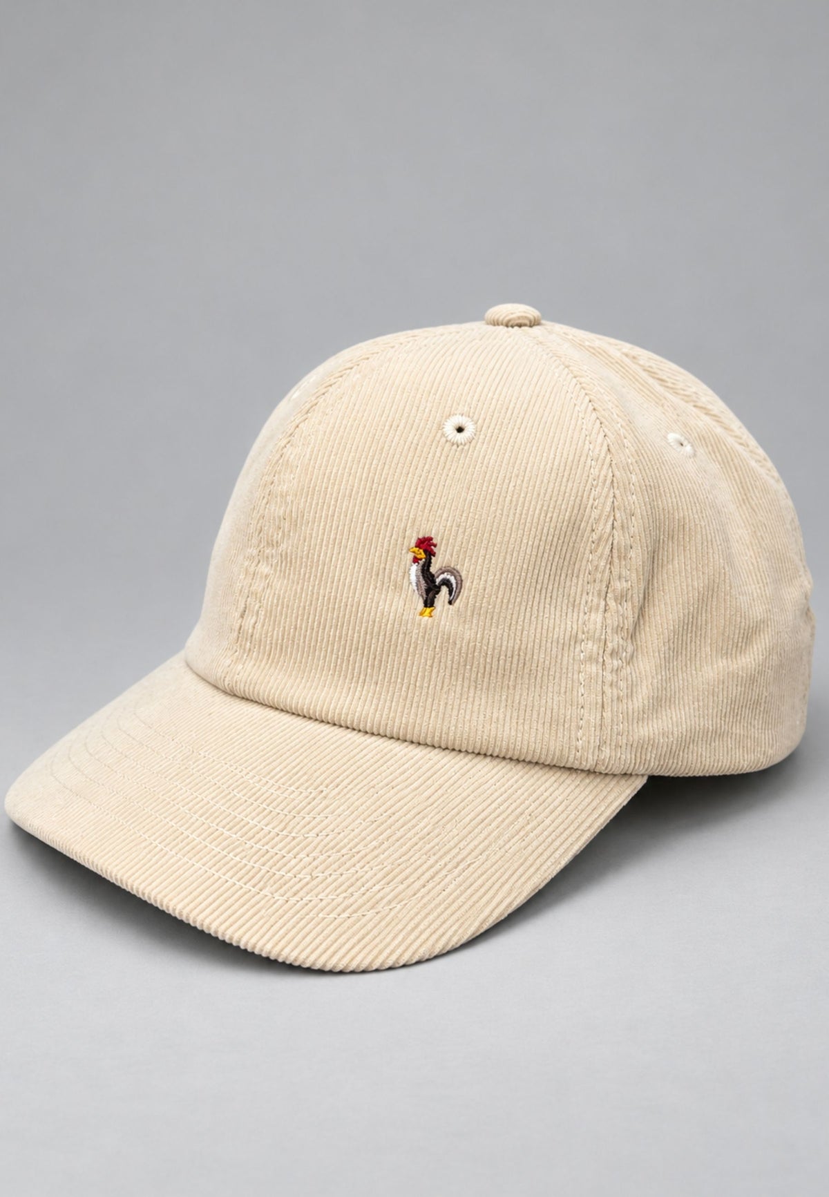 Gorra de pana beige 100% algodón