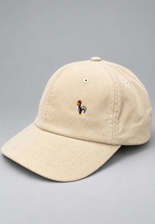 Gorra de pana beige 100% algodón