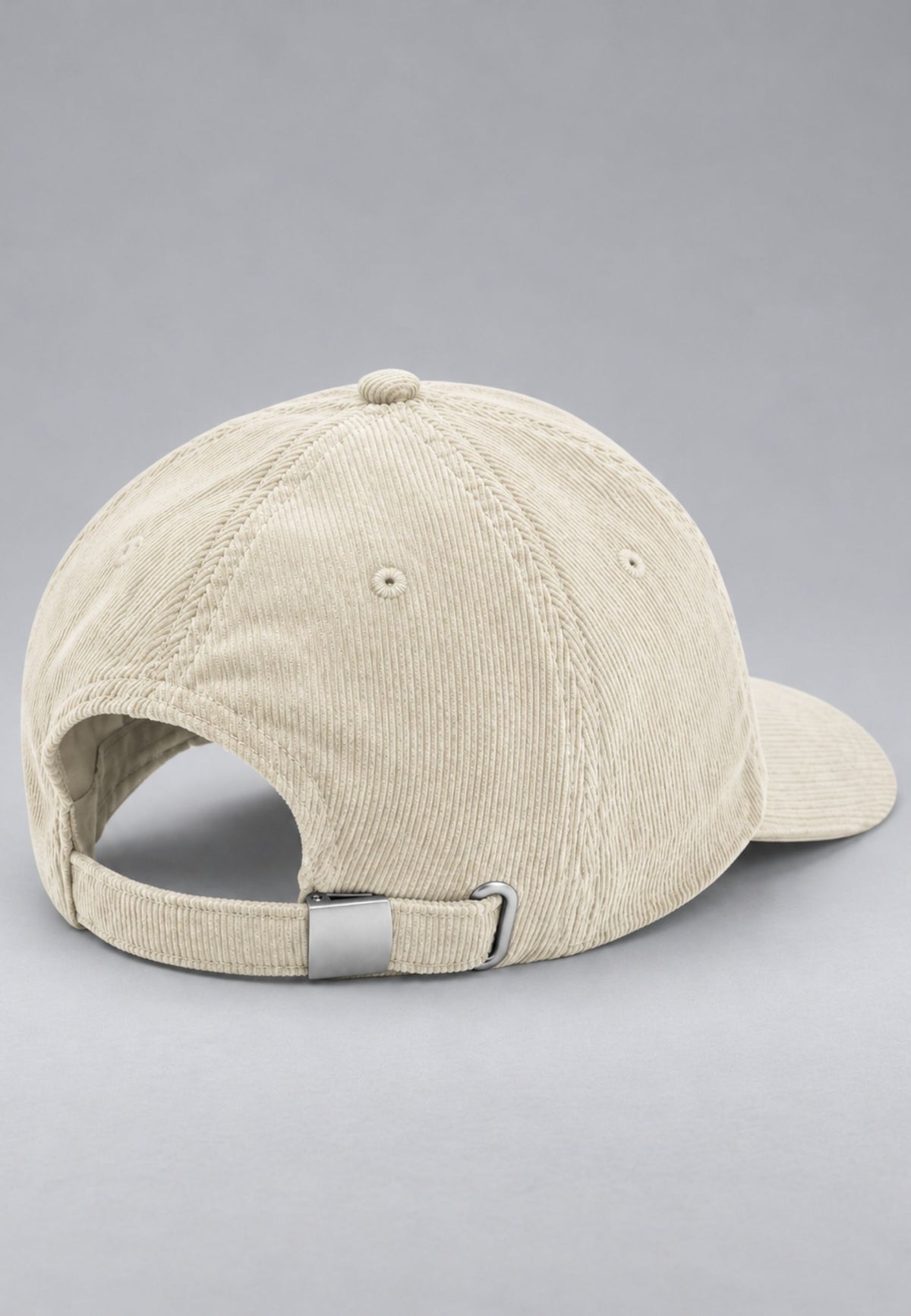 Gorra de pana beige 100% algodón