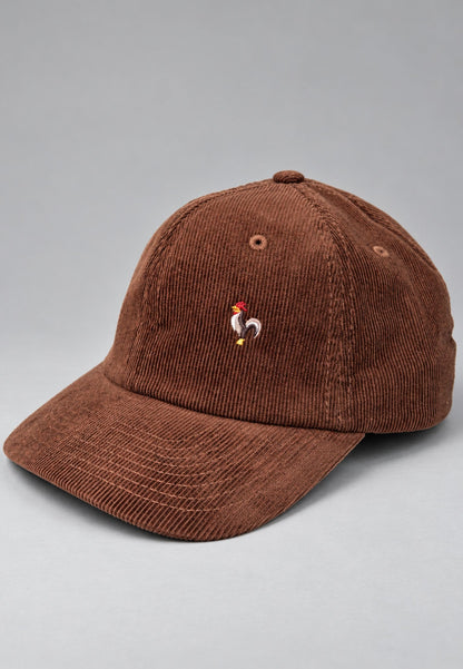 Gorra de pana marrón 100% algodón