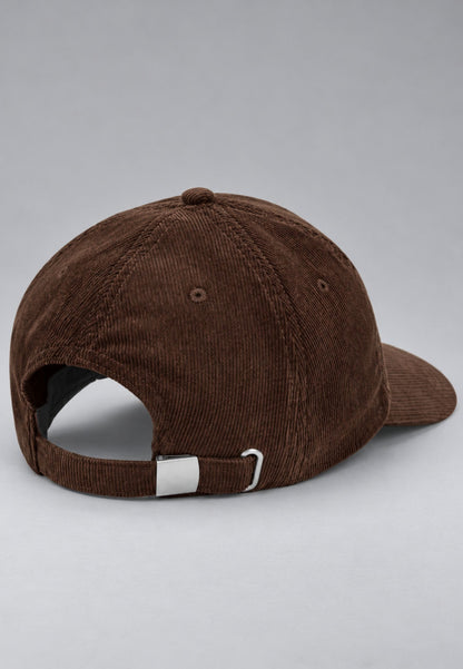 Gorra de pana marrón 100% algodón