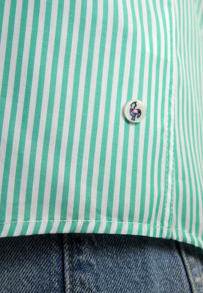 Camisa de rayas verdes