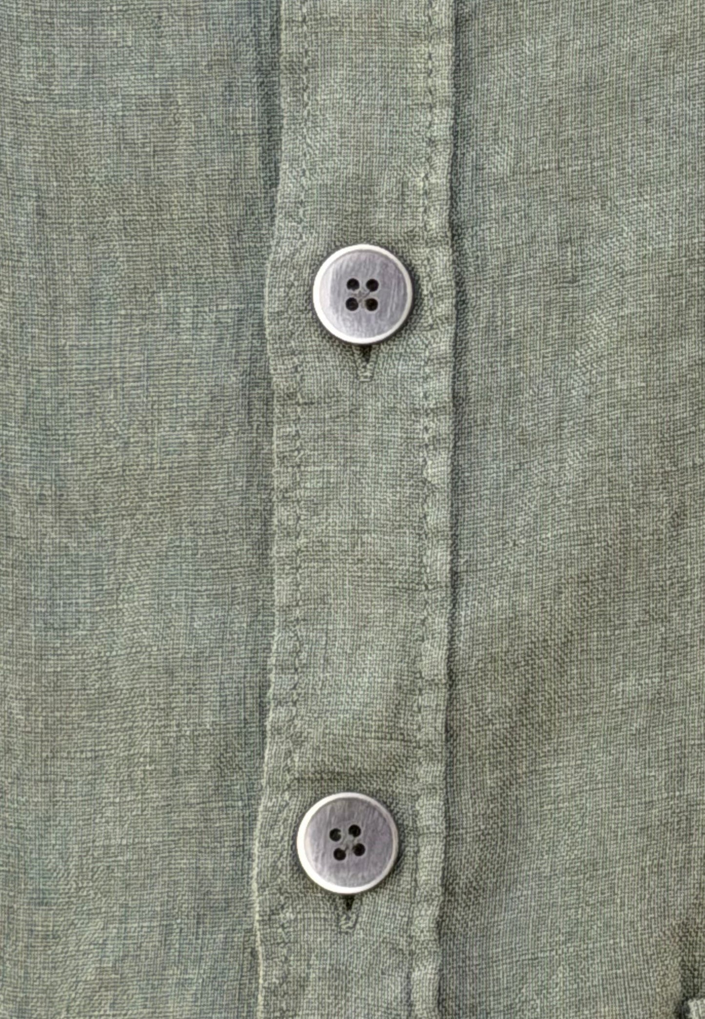 Camisa sahariana de lino kaki