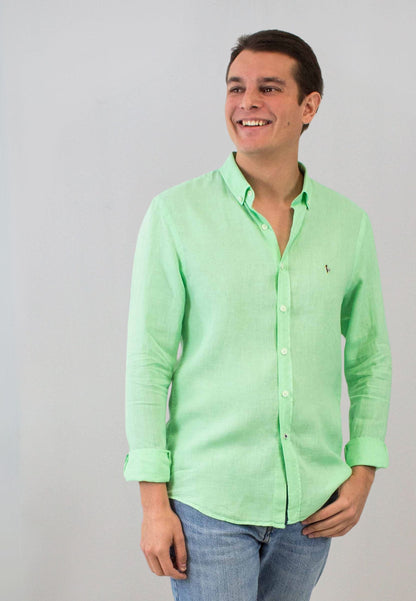 Chemise à carreaux roses