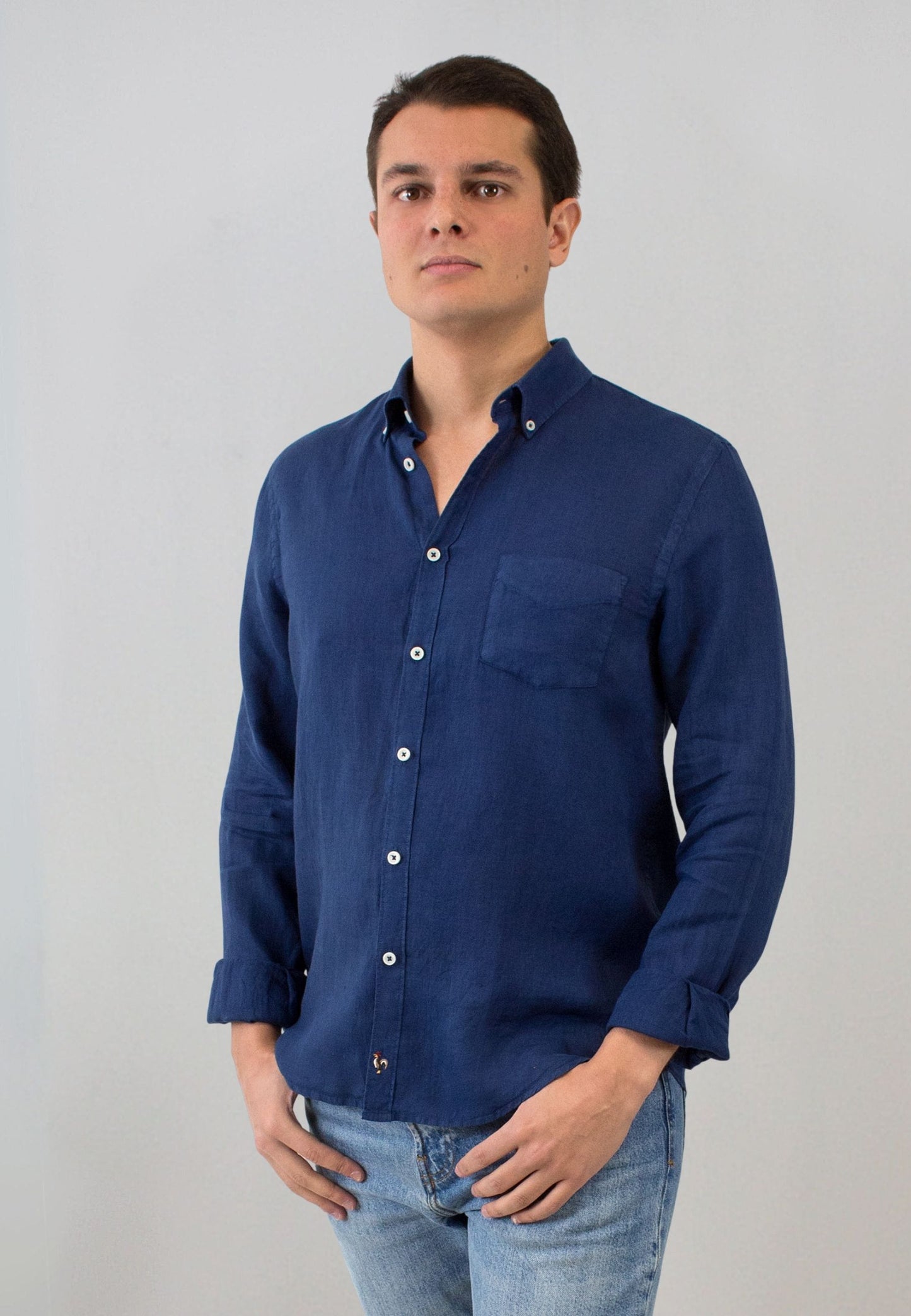 Chemise à carreaux roses