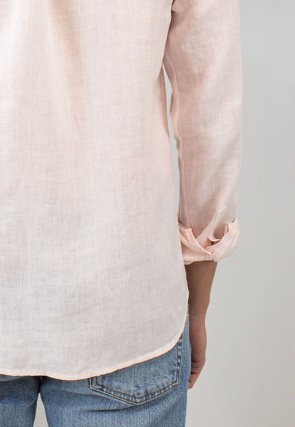 Chemise à carreaux roses