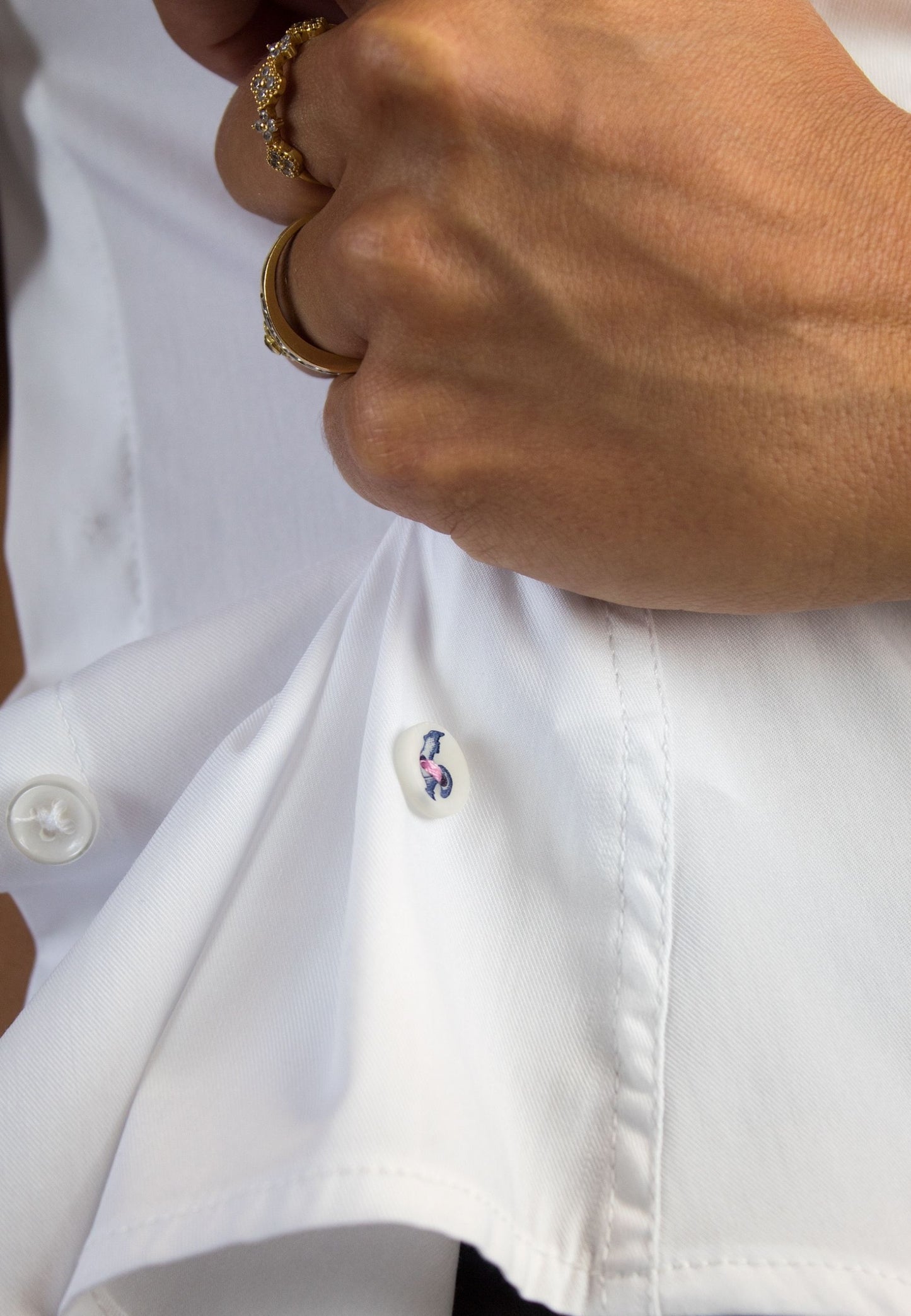 Camisa lisa popelín blanca mujer